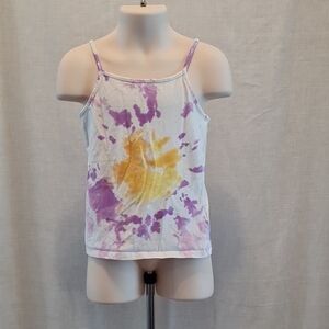 Faded Glory Tie-Dye Spaghetti Strap Kids Top, XS, good used condition, summer